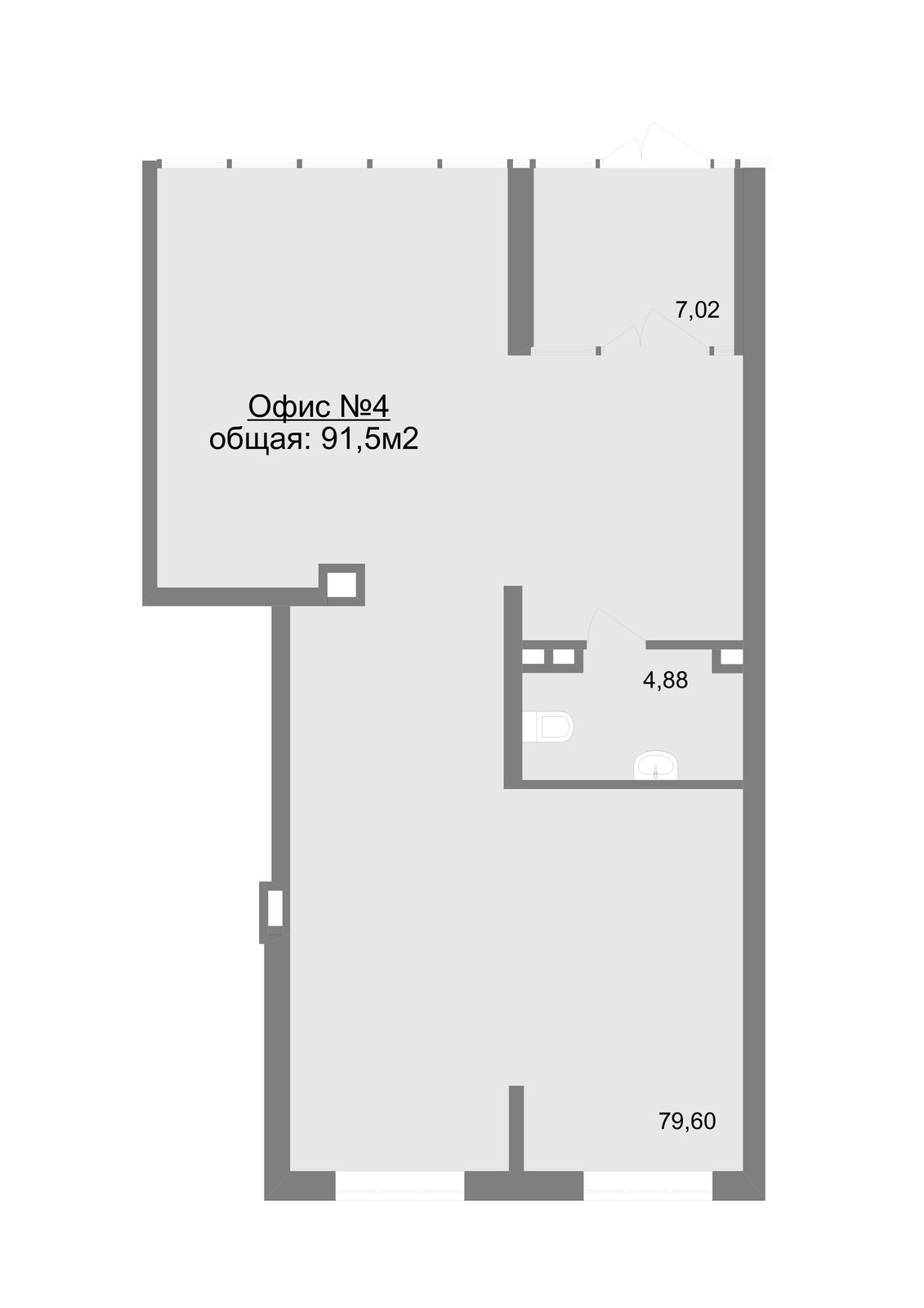 На Тенистой Коммерческая недвижимость, 91,5 м², 18 300 000 ₽, 200 000, г. Екатеринбург, ул. Тенистая, д. 8, стр. 6, №4, («ЖК «На Тенистой»»), этаж: 1/22