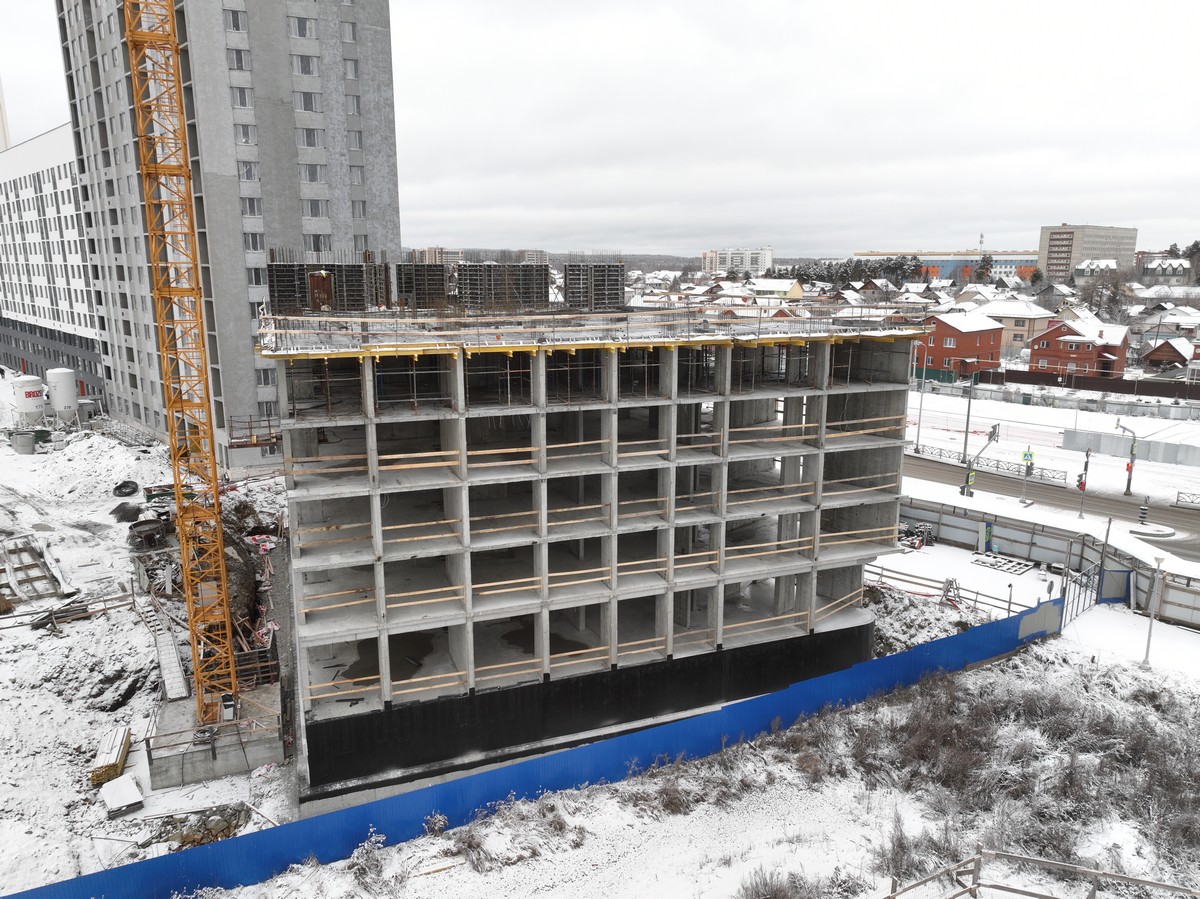 Ход строительства ЖК «На Тенистой», 4 очередь. Ноябрь 2025