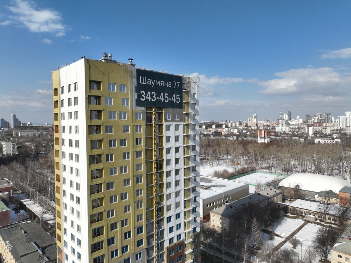 Ход строительства ЖК «Шаумяна 77». Март 2026