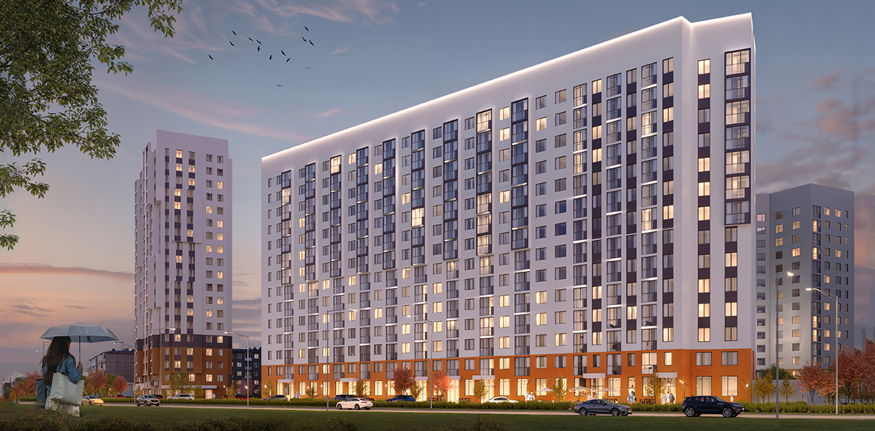 Бело-оранжевая гамма притягивает взгляд