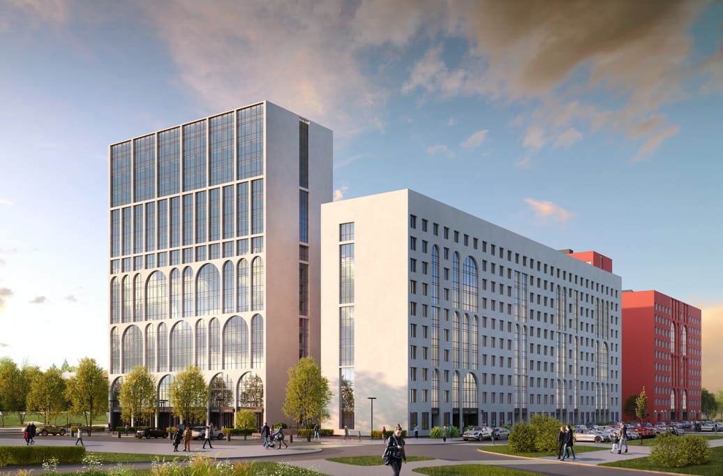 Яркая архитектура кварталов