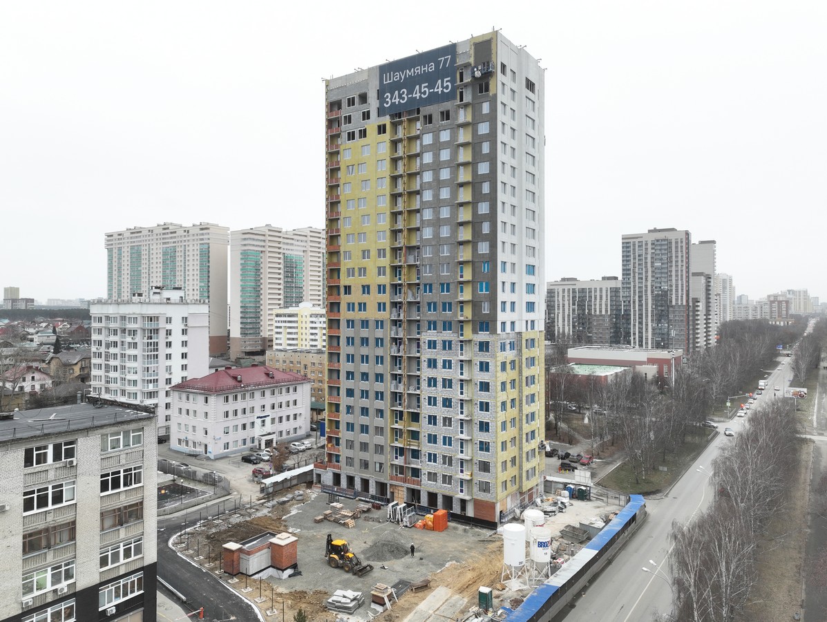 Ход строительства ЖК «Шаумяна 77». Ноябрь 2025