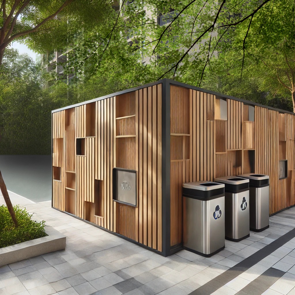 Выделенная зона утилизации отходов вне двора