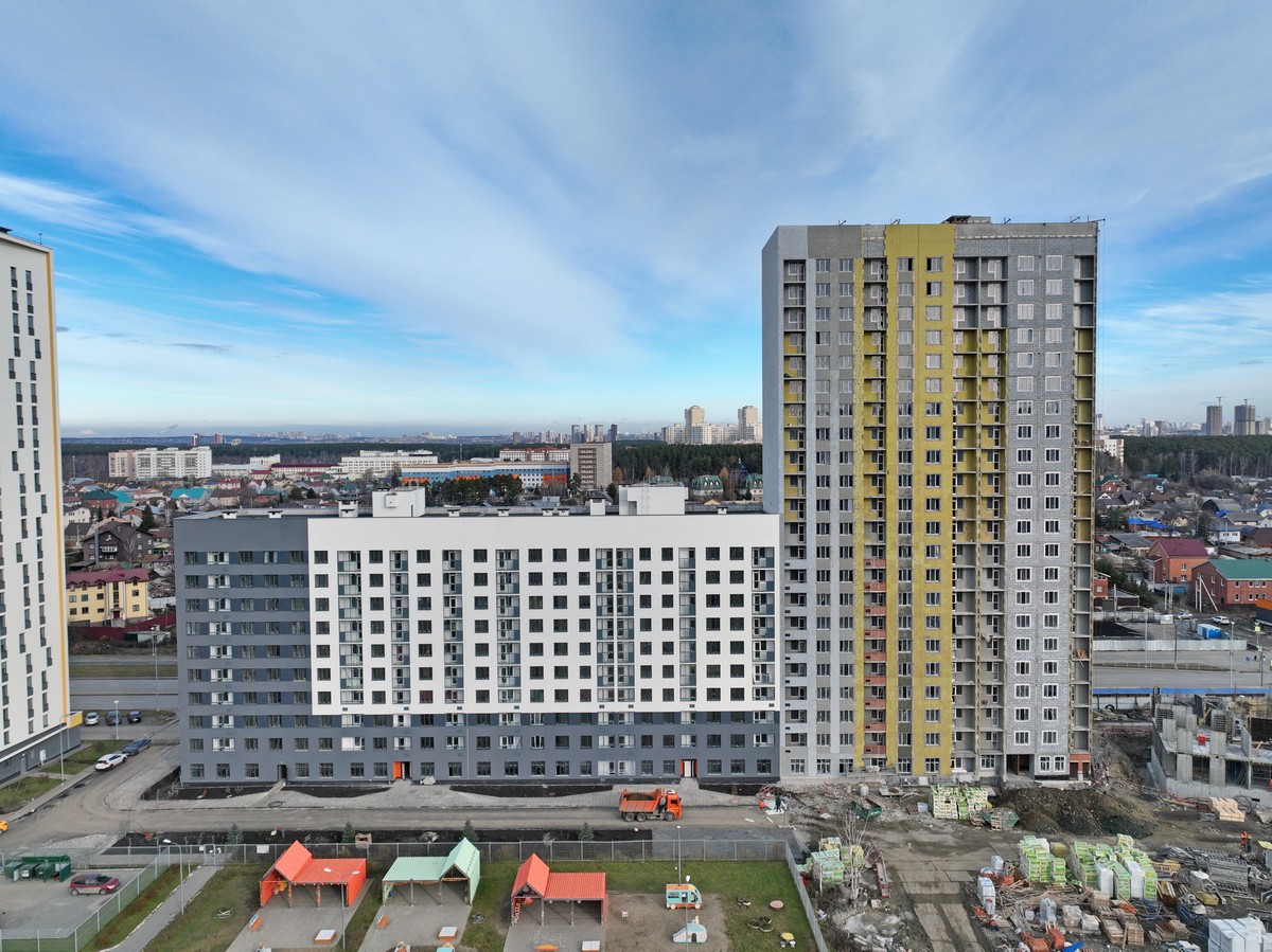 Ход строительства ЖК «На Тенистой», 3 очередь. Октябрь 2025