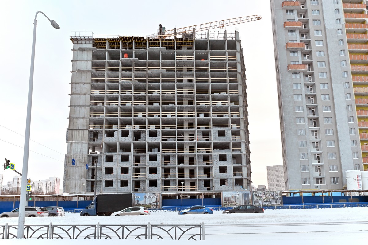 Ход строительства ЖК «На Тенистой», 4 очередь. Февраль 2026
