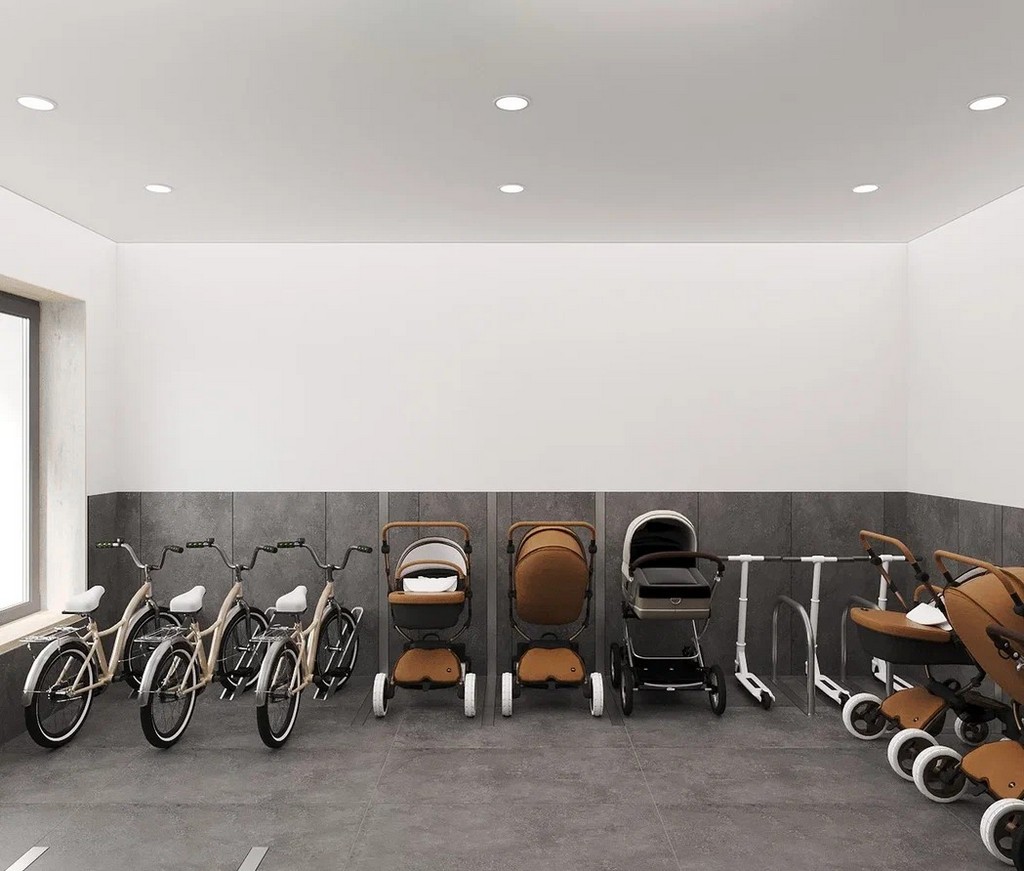 Колясочные в каждой секции