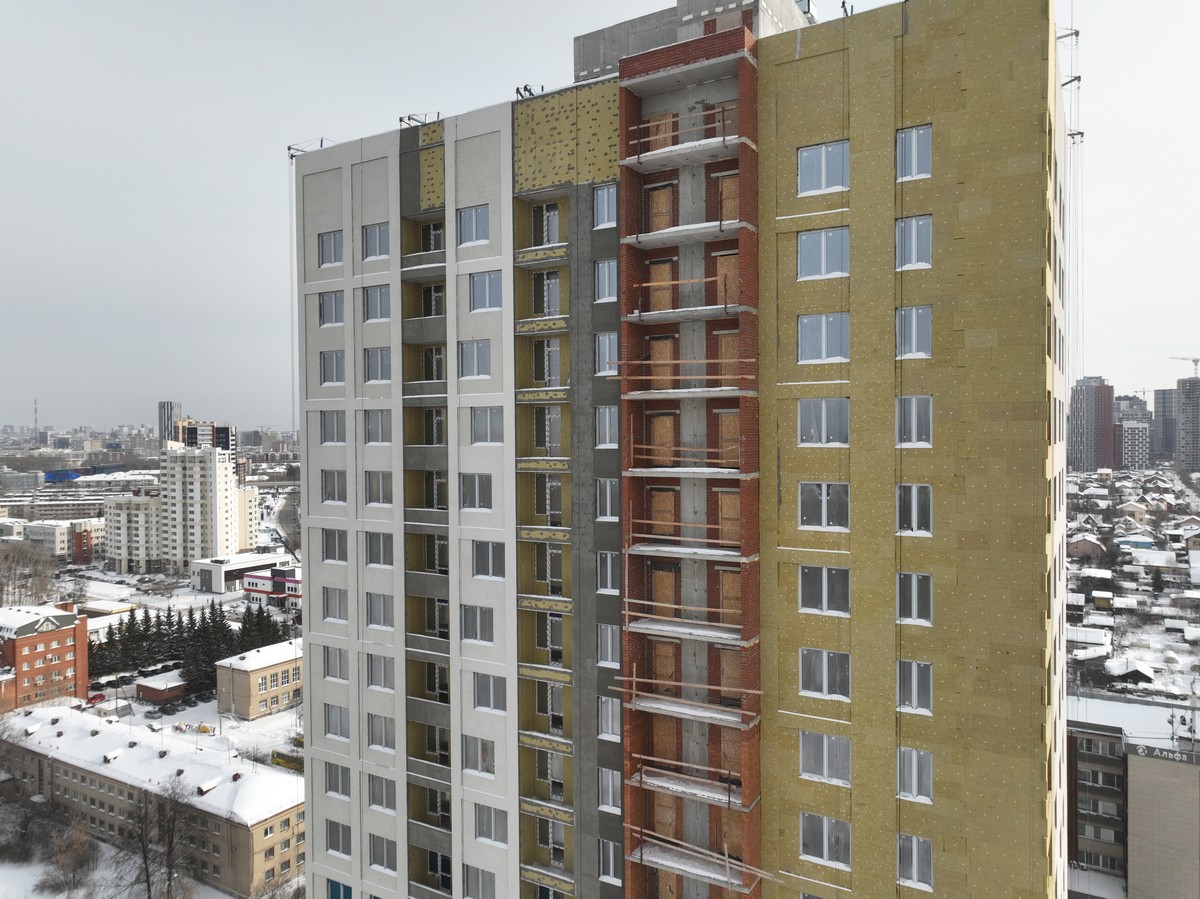 Ход строительства ЖК «Шаумяна 77». Февраль 2026