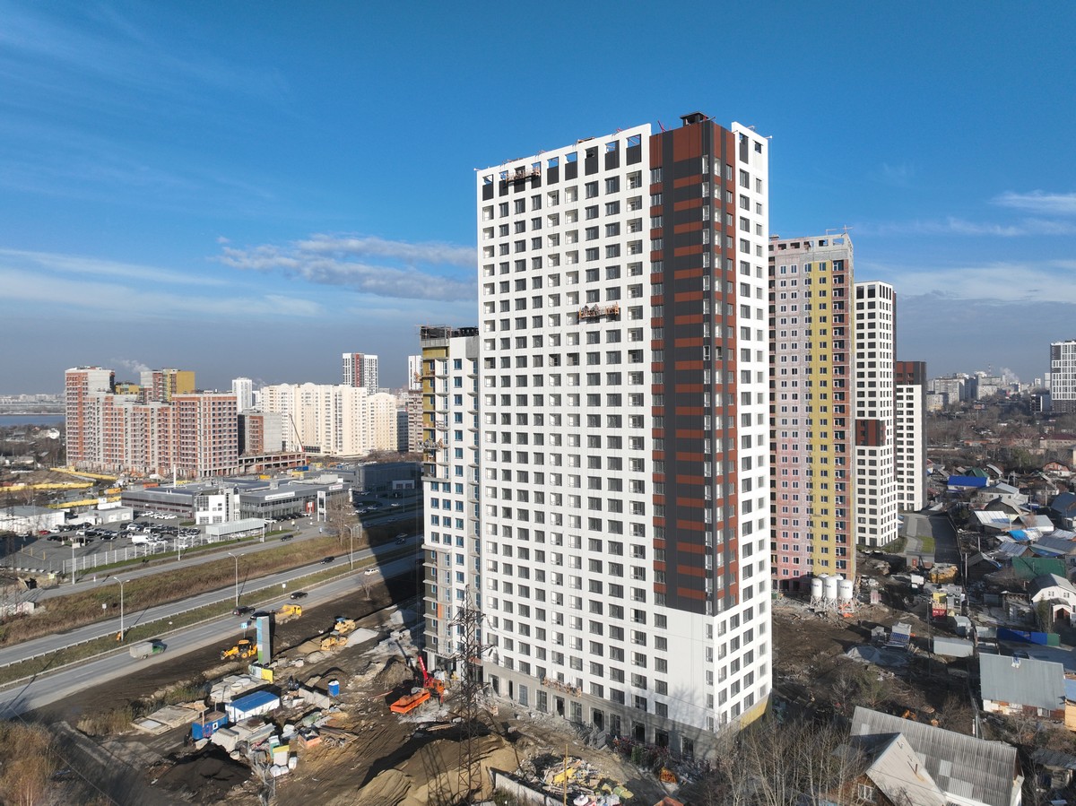 Ход строительства ЖК «Новый ВИЗ», 2 очередь. Октябрь 2025