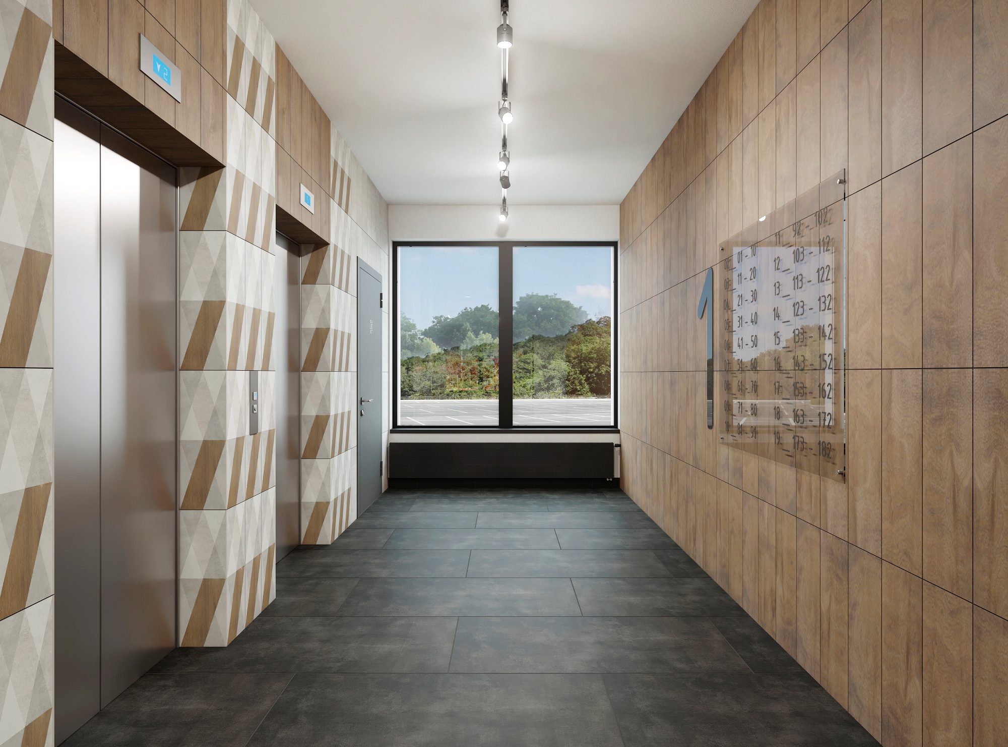 Оригинальная отделка холлов