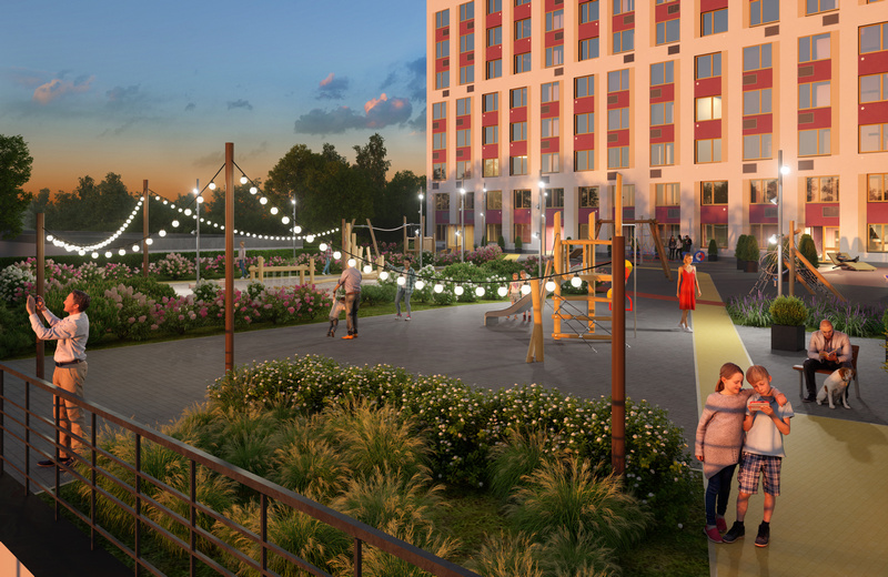 Двор на стилобате